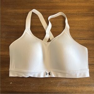 Under Armour Women's UA Continuum High Support Sports Bra Plus Size 1X White